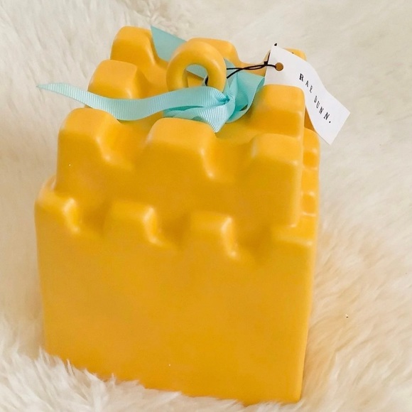 NEW Rae Dunn Yellow MY BEACH HOUSE Sandcastle Birdhouse - Picture 3 of 3